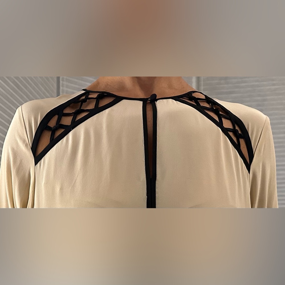 Nanette Lepore 100% Silk Shirt Sz 10